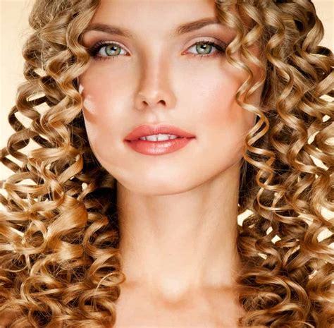 blonde with curly hair